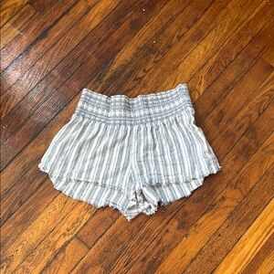 Striped Gray Women's Shorts
